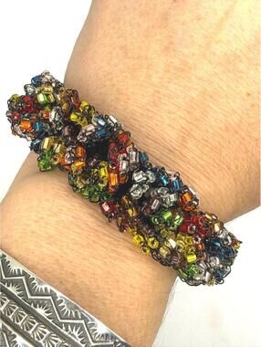 NWOT Anthropologie Lavish by Tricia Milaneze Crochet Bracelet MSRP $349